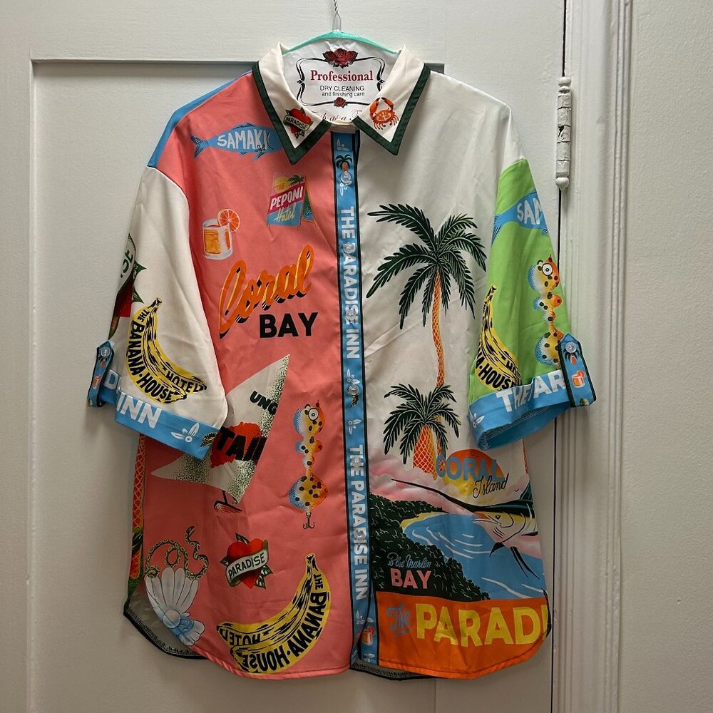 Never Worn (Knockoff) Alemais x Alan Berry Rhys Paradiso Printed Set Size Medium
